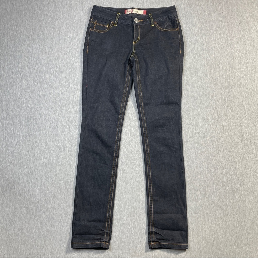 Foxy Jeans Women’s 9 (29-30) Dark Wash Low Rise Skinny Leg 5 Pocket Essentials